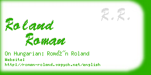 roland roman business card